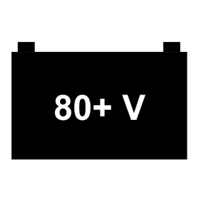 80+ V